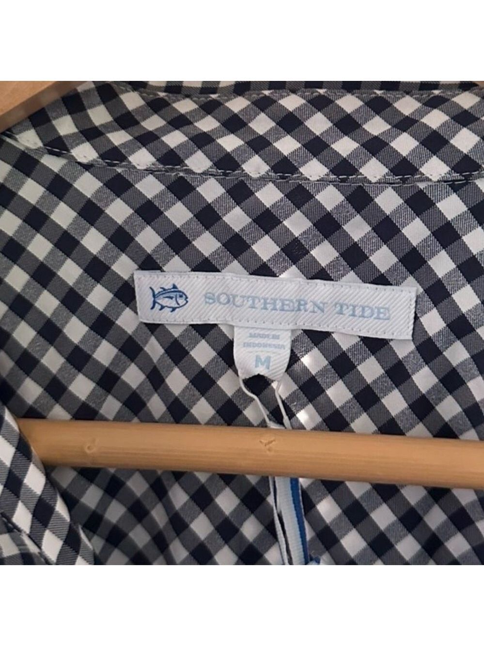 Southern Tide Kamryn Intercoastal Gingham Dress-size M-Navy-NWT Retail $148 - Picture 6 of 9